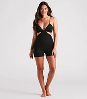 Sweet Seamless Cutout Romper