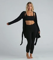 Fuzzy Feels Chenille High-Rise Jogger Pajamas