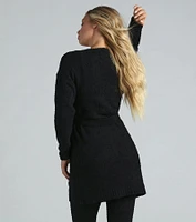 Tied Cozy Chenille Tie-Waist Robe