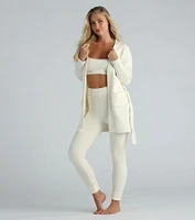 Tied Cozy Chenille Tie-Waist Robe