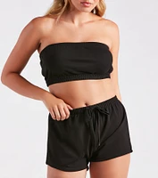 Keep It Chill Pajama Top And Shorts Set