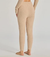 Cozy Life Chenille Knit Tie-Waist Joggers