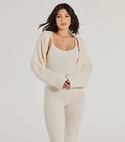 Keepin' It Cozy Chenille Knit Bolero