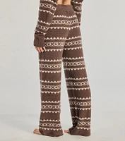 Cozy Wonderland Fair Isle Chenille Knit Pajama Joggers