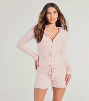Chill Mode Chenille Knit Hoodie