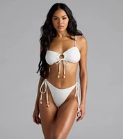 Ocean Dreams Seashell Mesh Bikini Top