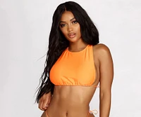 Bright Side Of Things Neon Swim Top