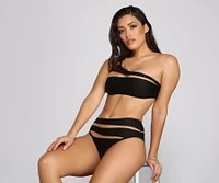 Sultry Sheer Mesh Swim Top