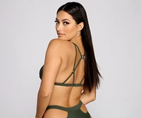 On My Radar Caged Bikini Top