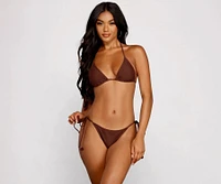 What A Catch Fishnet Bikini Top