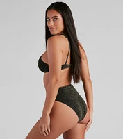 Glow And Shimmer Bikini Top