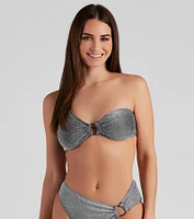 Glow Seeker Shimmer Bikini Top