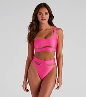 Major Headturner Cutout Bikini Top
