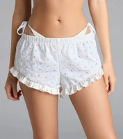 Splashin' Around Eyelet Ruffle Swim Shorts