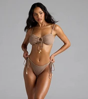 Ocean Dreams Seashell Mesh Bikini Bottoms