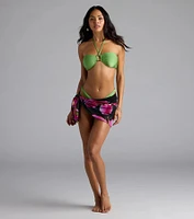 Oasis Babe Floral Wrap Tie Sarong