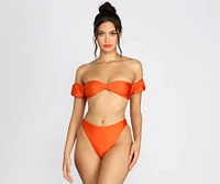 Sunkissed Babe High Waist Swim Bottoms