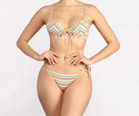 Feeling It Rainbow Bikini Bottoms