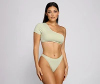 So Chic High Waist Swim Bottoms