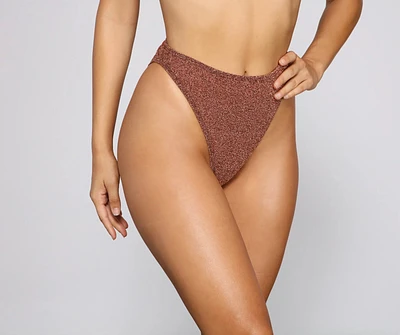 Glam And Glitz High Waist Bikini Bottoms