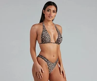 Wild One Leopard Hipster Bikini Bottoms