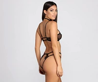 Floral Choker Bra + Panty Set