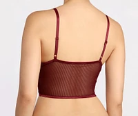 Sultry Sheer Mesh Long Line Bralette