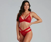 Bring The Sparkle Heat Stone Bralette And Panty Set