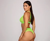 Bold Beauty Fishnet Bra And Panty Set