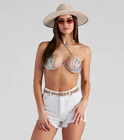 Bring The Sparkle Heat Stone Bralette And Panty Set