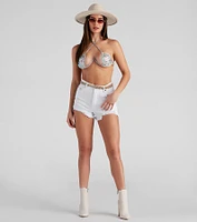 Bring The Sparkle Heat Stone Bralette And Panty Set