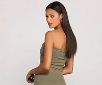 Sleek And Seamless Knit Bandeau