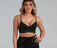 Dainty And Divine Satin Lingerie Set