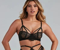 No Interruptions Caged Bra And Panty Set