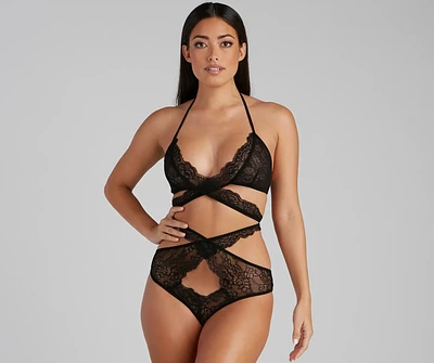 Wrapped Lace Sultry Bra And Panty Set