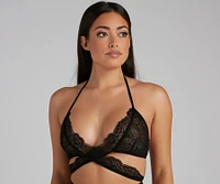Wrapped Lace Sultry Bra And Panty Set