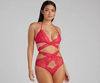 Wrapped Lace Sultry Bra And Panty Set