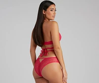 Wrapped Lace Sultry Bra And Panty Set