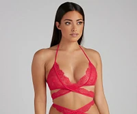 Wrapped Lace Sultry Bra And Panty Set