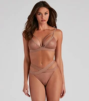 So Sultry Caged Mesh Bra And Panty Set