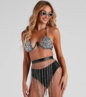 Major Glow Embellished Halter Bra