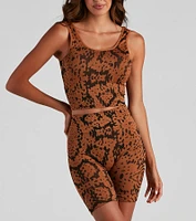 Slay Snake Seamless Longline Bralette