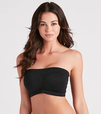 Strapless Ruched Padded Bandeau