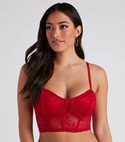 Forever Crush Sheer Lace Longline Bra