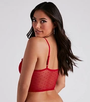 Chic Romance Polka Dot Longline Bra