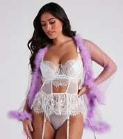 Bad Intentions Satin Lace Bra And Panty