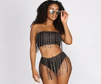 Temperatures Rising High Waist Fringe Briefs