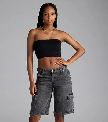 Major Fave Ribbed Knit Bandeau Top