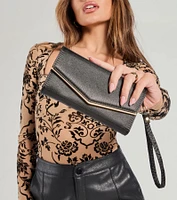 Night Out Glam Envelope Wristlet Clutch