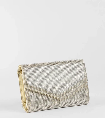 Stunning Glam Rhinestone Envelope Wristlet